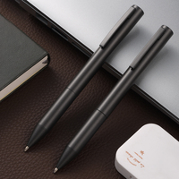Stylo bille exécutif fin en métal torsadé, couleur cuivre, pour hôtel, avec largeur d'écriture pour promotion de logo