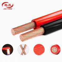 Cable de Alimentación Flexible BVR de 25 mm, Cable de Cobre Desnudo Trenzado BC de un Solo Núcleo, Aislamiento de PVC, Cable Industrial para Construcción
