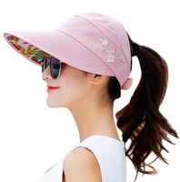 Sombrero de Sol de Ala Ancha para Mujer, Protección UV, Gorra Deportiva de Tela Común, Modelo de Verano para Playa, Número de Modelo: Caps