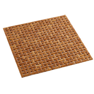 Factory Wholesale Bamboo <b>Chair</b> Cushion Square Cooling Mat Hollowed Out Spliced Tatami Seat Pad - Product Image 3