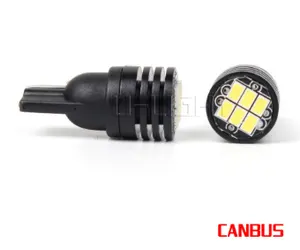 T10 6SMD 3020 LED สำหรับไฟภายในรถ210LM รับประกัน2ปี Super Canbus