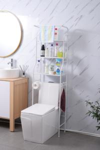 Estante para inodoro de <span class=keywords><strong>3</strong></span> capas, baño de Metal sobre el inodoro, estante de almacenamiento para velero, balcón multifuncional, lavadora, estante para suelo - Product Image 4