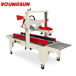 YOUNGSUN Automatic Easy To Operate Closed Box Folding Packaging Auto Corrugated Carton Box Packing Cartoning Machine Line