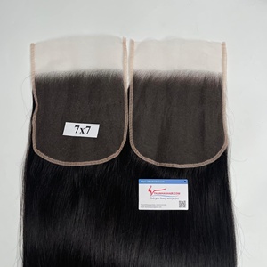 Venta al por mayor 100% brasileño virgen recto tejido natural cabello humano con cierre peluca material de cabello humano - Product Image 6