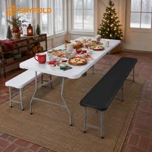 <span class=keywords><strong>Table</strong></span> pliante rectangulaire multifonctionnelle pour le camping en plein air, <span class=keywords><strong>table</strong></span> pliante de type <span class=keywords><strong>valise</strong></span>, <span class=keywords><strong>table</strong></span> pliante <span class=keywords><strong>pas</strong></span> chère - Product Image 6