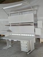 Leenol 5 ans de garantie ESD établi poste de travail armoire à outils établi ESD table de réparation mobile établi en acier avec tiroirs