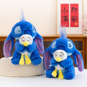 Dễ thương 8-inch Giáng sinh stitchh đồ chơi sang trọng ôm scrump màu xanh Quái Vật Thú nhồi bông búp bê phim hoạt hình nhân vật hoạt hình vai trò Gối quà tặng - Product Image 6