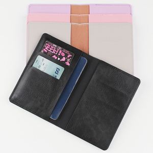 Funda de Pasaporte de Cuero PU con Logotipo Personalizado, Decorada con Letras, Impermeable, para Viajes, Tarjetero, Estuche para Tarjetas de Visita, Elegante - Product Image 3