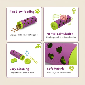 2026 Hot Wholesale New Style Pet Products Snack Roll for Dog Treat-Dispensing Roller Durable Bite Chew Toy and Slow Feeder - Product Image 2