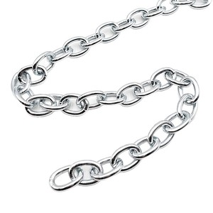 O-Shaped <b>Cross</b> <b>Chain</b> Aluminum Plated Metal <b>Chain</b> For DIY Bag Accessories - Product Image 5