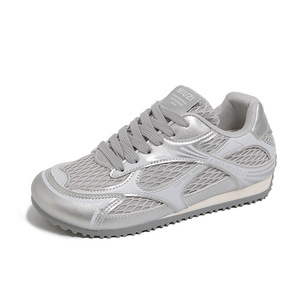 Chaussures de course décontractées et sportives légères LYKU BN2006 pour femme, été 2006, à lacets, avec empeigne en maille respirante, style coréen tendance - Product Image 6