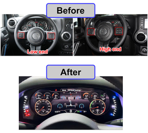 Krando 12.3 ''Auto Digitaal Instrumentenpaneel Lcd Dashboard Snelheidsmeter Voor Jeep Wrangler Jk 2011-2018 Virtueel Cockpitpaneel - Product Image 2