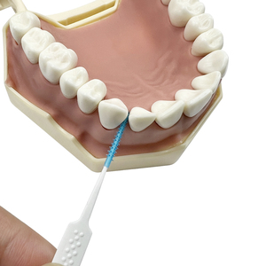 40 cepillos interdentales en bolsa de plástico para limpieza dental ortodóntica, cuidado bucal, cerdas de silicona para eliminar la placa - Product Image 2