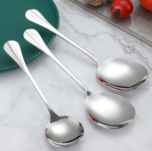 DFC03 -2 Cucharas de Servicio Grandes de Acero Inoxidable para Restaurantes, Hoteles, Cafeterías y Buffets de Lujo - Product Image 4