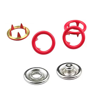 Bé Jumpsuit nút 9.5mm Brass màu sơn Vòng prong Snap Nút - Product Image 3