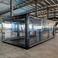 Vente en gros de grandes tentes de voiture gonflables transparentes en PVC pour l'extérieur, couverture de garage, tente de présentation de voiture