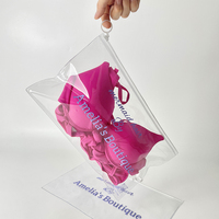 Nouveaux sacs de bikini de plage imperméables en PVC avec impression personnalisée et logo Emballage de vêtements et de sous-vêtements Sac à fermeture éclair pour maillots de bain