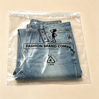 Vente directe d'usine, sacs en polyéthylène avec impression de logo, sac à fermeture éclair pour vêtements, sac à fermeture éclair en PE, stock disponible, réutilisable, recyclable, fermeture éclair en plastique