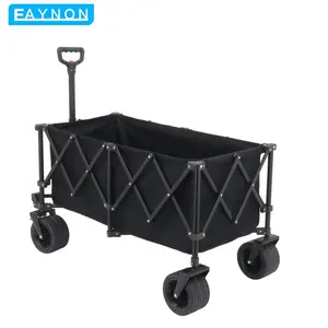 Eaynon 도매 접을 수있는 접이식 의자 비치 왜건 어린이 좌석 캠핑 카트 트롤리 접이식 OEM 절강 베이지 메쉬 100kg