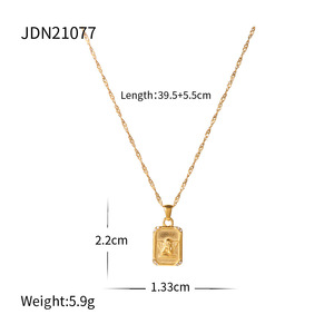 18K Gold Plated <b>Angel</b> Shield Pendant Necklace Religious Christian Unisex Jewelry Gift - Product Image 5
