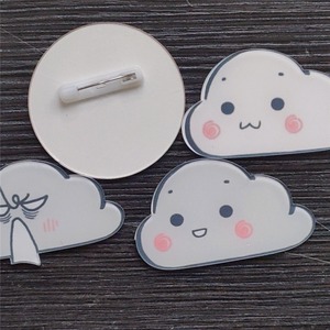 Phim Hoạt Hình Cỏ Ba Lá Hướng Dương Acrylic Pin Huy Hiệu Trâm Cho Quần Áo Túi Hat Điện Thoại Trang Trí Nội Thất Phụ Kiện - Product Image 3