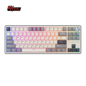 Clavier mécanique filaire RK R87Pro RK <span class=keywords><strong>ROYAL</strong></span> <span class=keywords><strong>KLUDGE</strong></span> 80% DIY Hotswap avec touches PBT Colorblock Teclado Mecanico - Product Image 1