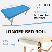 Drap de lit plat Non tissé jetable de haute qualité couverture de Table de tatouage de Spa étanche rouleau de papier de Table de Massage drap plat ajusté