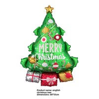 Vente en gros de ballons en aluminium Mylar, ballons de dessin animé, globos, ballons à l'hélium, décorations de Noël, ensembles de ballons en feuille d'aluminium