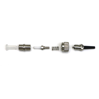 Konektor Cepat Perakitan Lapangan Logam FC UPC Singlemode Simplex 0.9mm dengan Ferrule Keramik Pra-Poles untuk Terminasi Industri