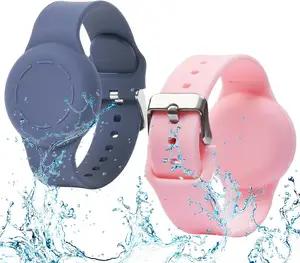 Resistente al agua para Apple Airtag Holder Wristband Kids Funda de silicona Pulsera Niños para AirTags Case Watch Band