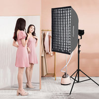 KAZHI 35 po/90cm boîte souple carrée à dégagement rapide Kit d'éclairage de photographie avec diffuseurs adapté à la lumière de studio photo
