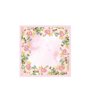 Suministros para fiestas de bodas y baby shower Bandeja de papel floral <span class=keywords><strong>C</strong></span> Tazas Mantel para novias para fiestas y ocasiones especiales - Product Image 5