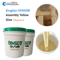 Colle PVA KingSon haute résistance, colle sans clou, super colle liquide pour le travail du bois DS3650B, résine jaune imperméable