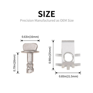 Ford Engine Hood Mounting <b>Brackets</b> Thumb Pins Screws Nuts Alloy Steel 4501 BB5Z-00817-A - Product Image 5
