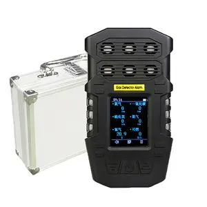 Recargable detecta 6 tipos <span class=keywords><strong>de</strong></span> gases NH3 CO2 H2S EX CO, modelo 2 en 1, detector multigas compuesto <span class=keywords><strong>de</strong></span> combustible portátil 6 en 1 - Product Image 1