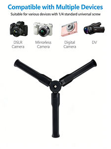 Mini trépied en métal pour caméra <span class=keywords><strong>d</strong></span>'<span class=keywords><strong>action</strong></span>, support de table compact et portable pour DJI Osmo Pocket 3 <span class=keywords><strong>Action</strong></span> 5/6 Pro Camera - Product Image 4