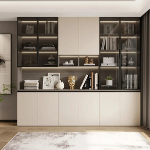 Étagère en bois au design moderne et simple, nouvelle armoire de rangement décorative pour la maison, l'école, l'hôtel ou l'appartement. - Product Image 5