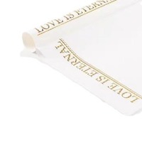 Papier cadeau floral avec impression dorée, emballage imperméable pour les mariages, la Saint-Valentin et les cadeaux de la fête des mères