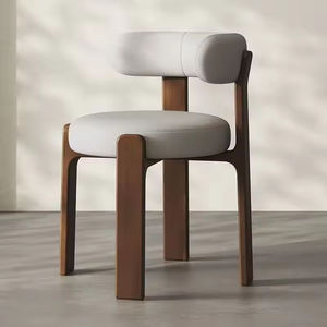 Chaise de salle à manger <span class=keywords><strong>scandinave</strong></span> moderne de luxe, rembourrée en <span class=keywords><strong>tissu</strong></span>, en bois massif, qualité hôtelière, mobilier durable pour la maison - Product Image 2