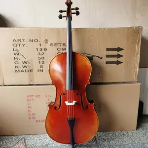 Venta al por mayor, barniz de aceite profesional, violonchelo hecho a mano en stock