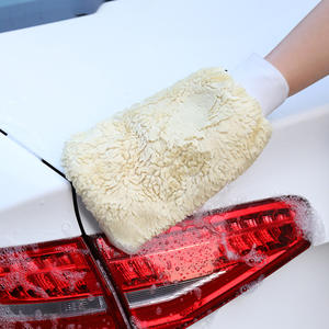 Guantes de lavado de autos Guanqi de lana de doble cara de 23x13cm para limpieza de vehículos - Product Image 1