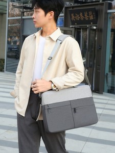 Sleeve Handle Polyester Handbag Style Waterproof Lightweight Protective Shoulder New Business <b>Backpack</b> <b>Laptop</b> Bag - Product Image 5