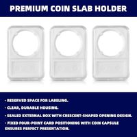 Boîte de protection pour pièces de monnaie en plastique transparent 38 mm 40 mm, résistante aux rayures, pour collectionneurs de pièces de monnaie