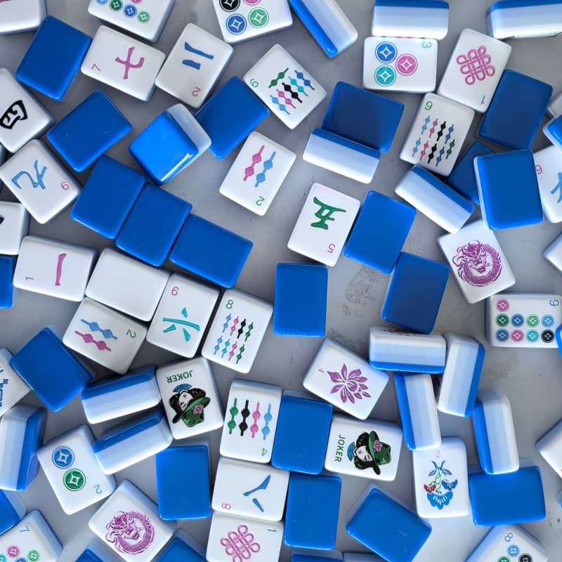 Lucky  Blue Mah Jongg Set