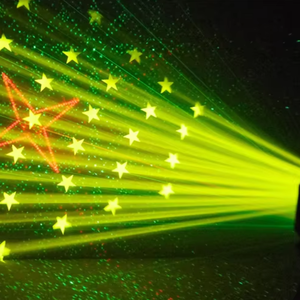 Projecteur laser <span class=keywords><strong>LED</strong></span> UNOXINE 80W RGBW 3-en-1 haute luminosité avec effets floraux pour discothèque, DJ, karaoké, fête, doté de 8 gobos et de 7 couleurs pour la scène - Product Image 6