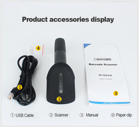 Coditeck prix d'usine portable Plug and Play 1D/2D filaire/sans fil QR Code lecteur de codes à barres avec balayage haute vitesse