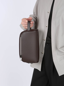 Sac à <span class=keywords><strong>main</strong></span> pour <span class=keywords><strong>homme</strong></span> personnalisé de qualité supérieure, en <span class=keywords><strong>cuir</strong></span> PU, avec fermeture éclair, grande capacité, sacs à <span class=keywords><strong>main</strong></span> de créateurs de mode, marques célèbres - Product Image 5