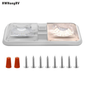 Plafonnier LED en matériau ABS <span class=keywords><strong>pour</strong></span> accessoire d'interrupteur blanc 12V avec kit de lumière chaude <span class=keywords><strong>pour</strong></span> RV <span class=keywords><strong>pour</strong></span> la lecture de livres - Product Image 3