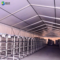 Venta caliente 30x50m Estructura de tienda de almacén de PVC grande resistente para almacenamiento industrial