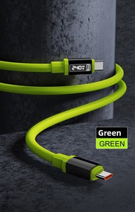 <span class=keywords><strong>Cable</strong></span> <span class=keywords><strong>de</strong></span> Datos Tipo-C <span class=keywords><strong>de</strong></span> Alta Potencia <span class=keywords><strong>de</strong></span> 240W con <span class=keywords><strong>Pantalla</strong></span> Digital y Carga Rápida <span class=keywords><strong>de</strong></span> 10A para Dispositivos Móviles y Bancos <span class=keywords><strong>de</strong></span> Energía - Product Image 5